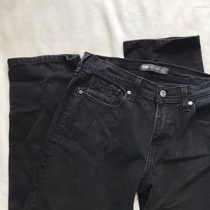 Levi’s 505 black straight leg jeans in size 29